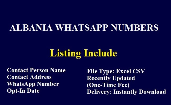 Albania WhatsApp Numbers