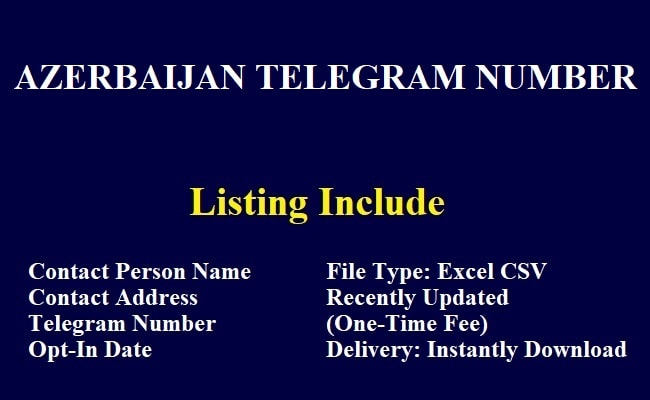 Azerbaijan Telegram Number