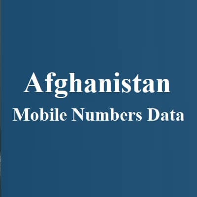 Afghanistan Mobile Numbers Data