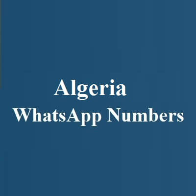 Algeria WhatsApp Numbers