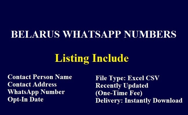 Belarus WhatsApp Numbers