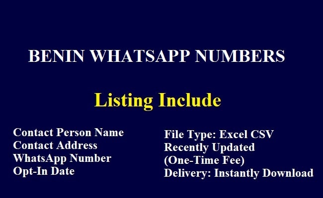 Benin WhatsApp Numbers
