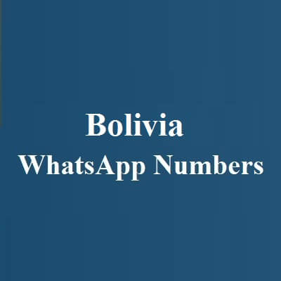 Bolivia WhatsApp Numbers