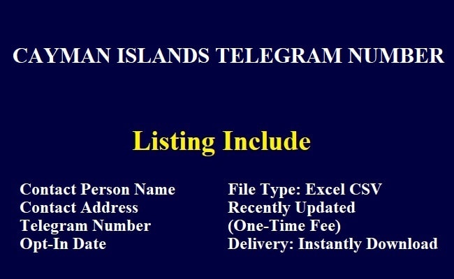 Cayman Islands Telegram Number