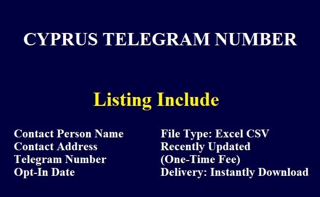 Cyprus Telegram Number
