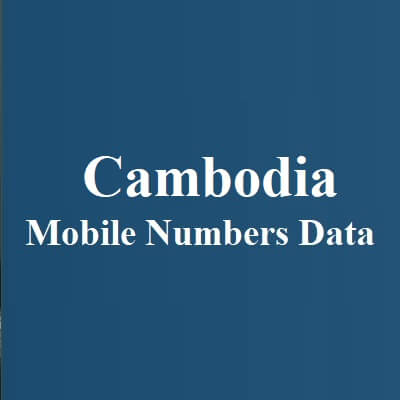 Cambodia Mobile Numbers Data