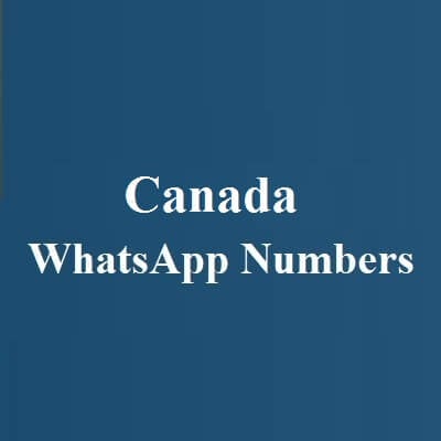 Canada WhatsApp Numbers