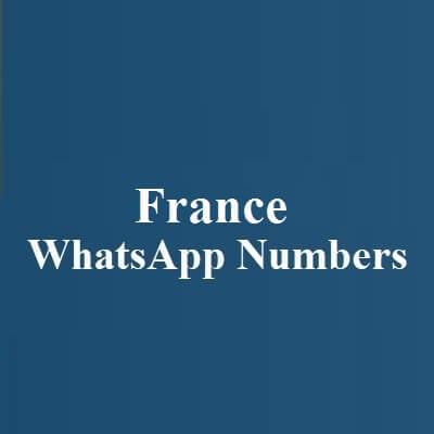 France WhatsApp Numbers