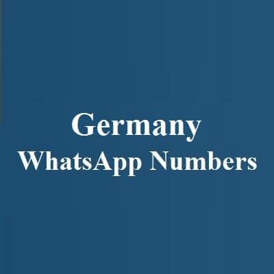 Germany WhatsApp Numbers