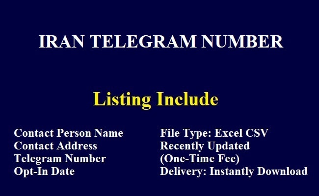 IRAN TELEGRAM NUMBER