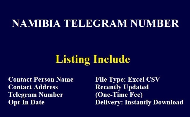 NAMIBIA TELEGRAM NUMBER