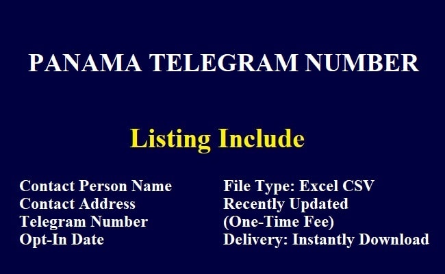 Panama Telegram Number