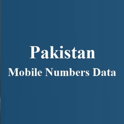Pakistan Mobile Numbers Data