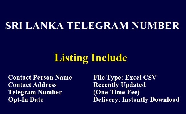 Sri Lanka Telegram Number
