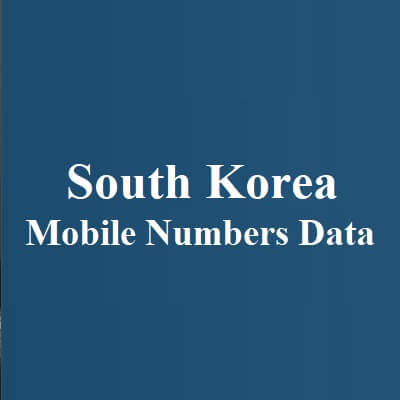 South Korea Mobile Numbers Data