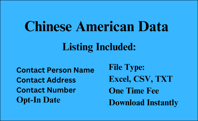 Chinese American Data