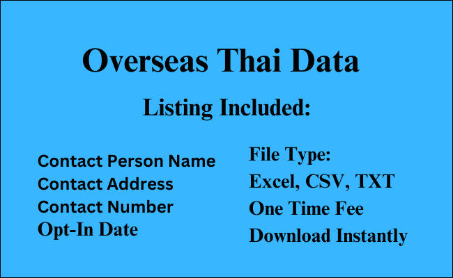 Overseas Thai Data
